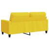 vidaXL Canap&eacute; &agrave; 2 places Jaune clair 140 cm Tissu