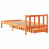 vidaXL Cadre de lit sans matelas cire marron 100x200cm bois pin massif
