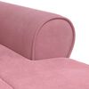 vidaXL Chaise longue avec coussin Rose 91 x 157 x 91 cm Velours