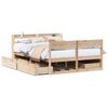 vidaXL Cadre de lit sans matelas 120x190 cm bois de pin massif