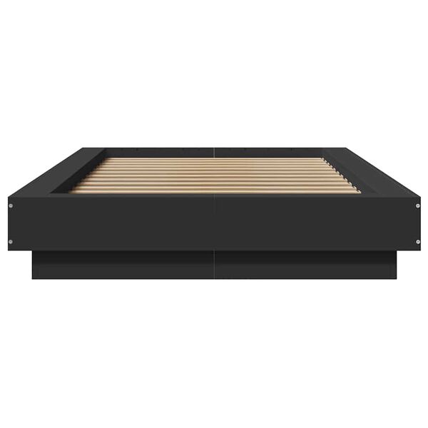 vidaXL Cadre de lit sans matelas noir 100x200 cm