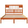 vidaXL Lit biblioth&egrave;que sans matelas cire marron 140x190 cm pin massif