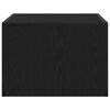 vidaXL Table basse Chêne noir 50 x 50 x 35 cm Bois d'ingénierie