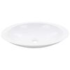 vidaXL Lavabo 59,3x35,1x10,7 cm Fonte min&eacute;rale/marbre Blanc