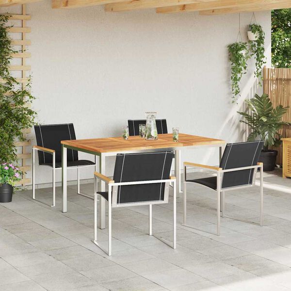 vidaXL Ensemble de salle à manger pour jardin 5 pcs