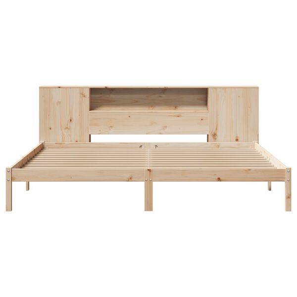vidaXL Lit bibliothèque sans matelas 180x200 cm bois massif de pin