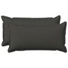 vidaXL Coussin HOUTEN 2 pi&egrave;ces Gris fonc&eacute; Lin synth&eacute;tique