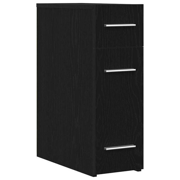 vidaXL Armoire d'apothicaire Ch&ecirc;ne noir 20 x 45,5 x 60 cm