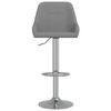 vidaXL Tabourets de bar lot de 2 gris fonc&eacute; tissu