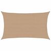 vidaXL Voile d'ombrage 160 g/m&sup2; Taupe 5x8 m PEHD