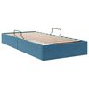 vidaXL Lit de Rangement avec stockage Bleu fonc&eacute; 90 x 190 cm Velours