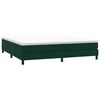 vidaXL Sommier &agrave; lattes de lit et matelas vert fonc&eacute; 200x210cm velours