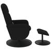 vidaXL Fauteuil de massage inclinable avec repose-pied noir velours