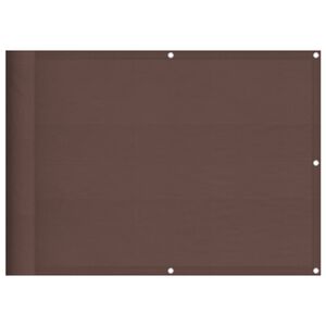 vidaXL &Eacute;cran de balcon marron 75x800 cm 100% polyester oxford