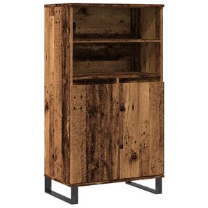 vidaXL Buffet haut vieux bois 60x36x110 cm bois d'ing&eacute;nierie