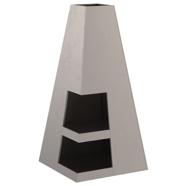 vidaXL Braise Marron 50 x 50 x 100 cm Acier