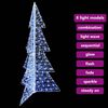 vidaXL Sapin de Noël avec 240 LED Blanc Froid 180 cm Acrylique