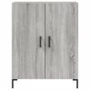 vidaXL Buffet haut Sonoma gris 69,5x34x180 cm Bois d'ing&eacute;nierie