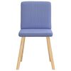 vidaXL Chaises &agrave; manger lot de 6 bleu jean tissu