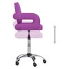 vidaXL Chaise pivotante de salle &agrave; manger Violet Similicuir