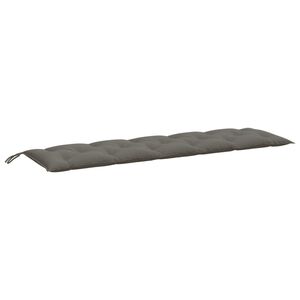 vidaXL Coussin de banc de jardin gris fonc&eacute; m&eacute;lang&eacute; 180x50x7 cm tissu