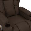 vidaXL Fauteuil de massage Marron fonc&eacute; Tissu