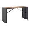 vidaXL Ensemble de bar d'extérieur 9 pcs Résine tressée et acacia Noir