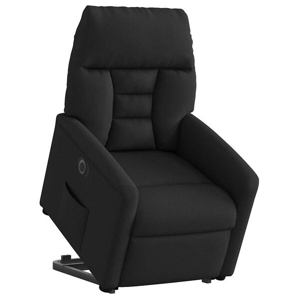 vidaXL Fauteuil inclinable &eacute;lectrique noir tissu