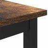 vidaXL table Ch&ecirc;ne fum&eacute; 100 x 50 x 76,5 cm Bois d'ing&eacute;nierie et acier