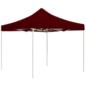 vidaXL Tente de r&eacute;ception pliable Aluminium 3 x 3 m Bordeaux