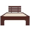 vidaXL Cadre de lit sans matelas marron foncé bois pin massif 90x200cm