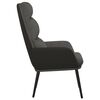 vidaXL Chaise de relaxation Gris foncé Tissu