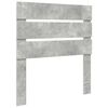 vidaXL Cadre de lit Gris B&eacute;ton et Argent 70 x 190 cm Bois d'ing&eacute;nierie