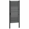 vidaXL Portail de jardin verrouillable noir 100x200 cm aluminium