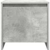 vidaXL Tables de chevet 2pcs gris b&eacute;ton 45x34x44,5cm bois d&rsquo;ing&eacute;nierie