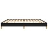 vidaXL Cadre de lit sans matelas noir 200x200 cm tissu