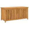 vidaXL Bo&icirc;te de rangement de jardin 120x50x58 cm bois de teck solide