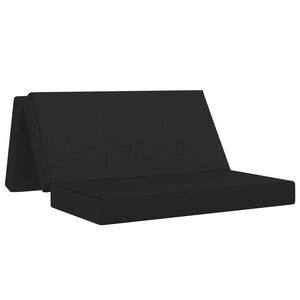 vidaXL Canap&eacute;-lit pliable 140 x 67 x 45 cm Noir