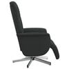 vidaXL Fauteuil inclinable avec repose-pieds noir tissu