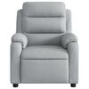 vidaXL Fauteuil de massage inclinable &eacute;lectrique gris clair tissu