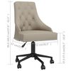 vidaXL Chaise pivotante de bureau Gris clair Velours