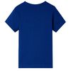 T-shirt pour enfants avec manches courtes bleu fonc&eacute; 92