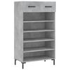 vidaXL Armoire &agrave; chaussures gris b&eacute;ton 60x35x105 cm bois d'ing&eacute;nierie
