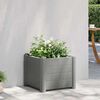 vidaXL Lit sur&eacute;lev&eacute; de jardin PP Gris pierre 43x43x35 cm