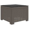 vidaXL Canap&eacute; de jardin 1 place avec coussin look rotin PP Gris clair