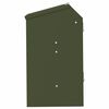 vidaXL Distributeur pour lapins Vert olive 64.5 x 25.5 x 45.5 cm