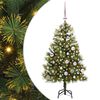 vidaXL Sapin de No&euml;l artificiel avec branches pliables et c&ocirc;nes 150 cm