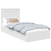 vidaXL Lit de Rangement Blanc 90 x 190 cm Bois d'ing&eacute;nierie