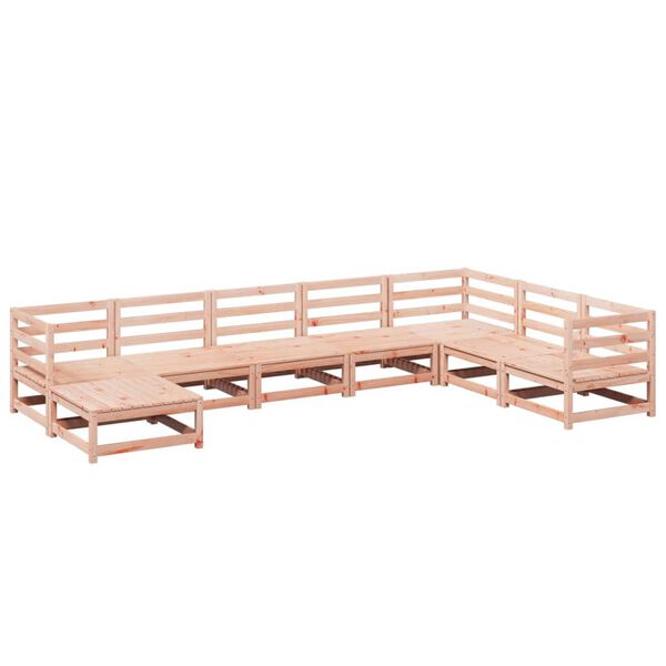 vidaXL Salon de jardin 8 pcs bois massif sapin de douglas