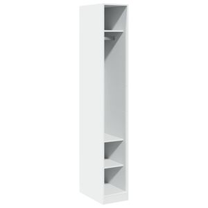vidaXL Garde-robe Blanc 30x50x200 cm Bois d'ing&eacute;nierie